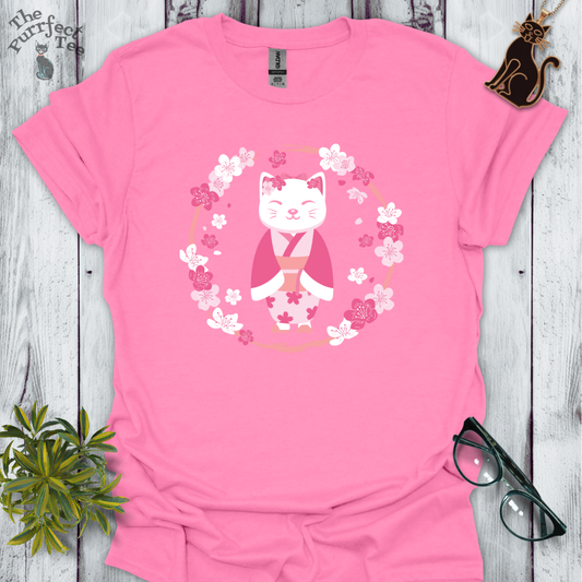 Cherry blossom cat