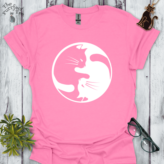 Cat yin yang white/black