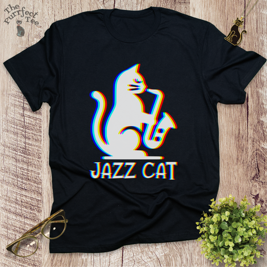 Jazz cat t-shirt