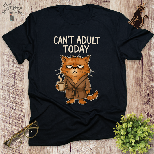Can't adult today cat t-shirt