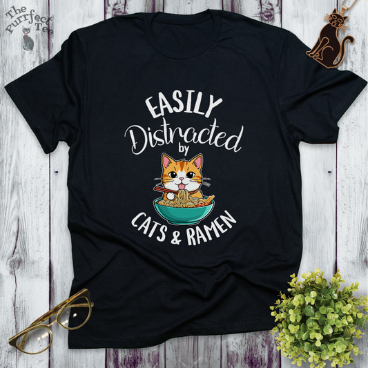 Cats and ramen t-shirt