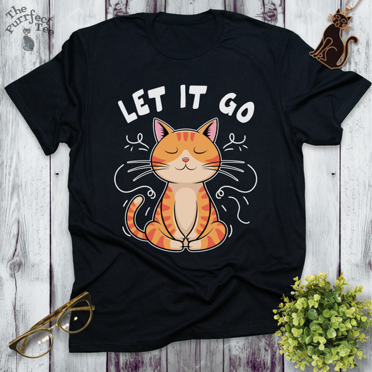 Let it go cat t-shirt