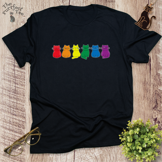 Rainbow cat t-shirt