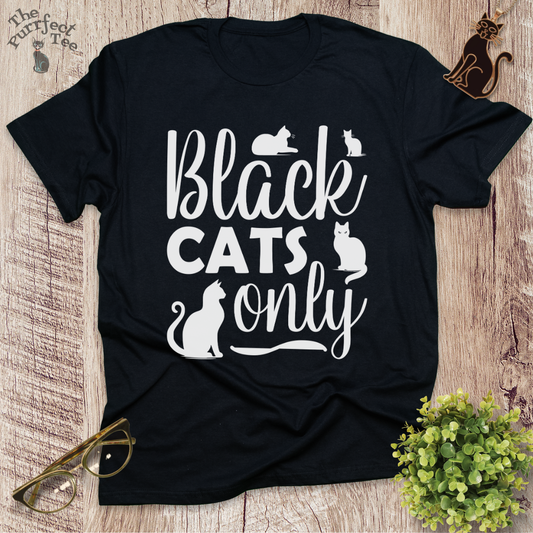 Black cats t-shirt