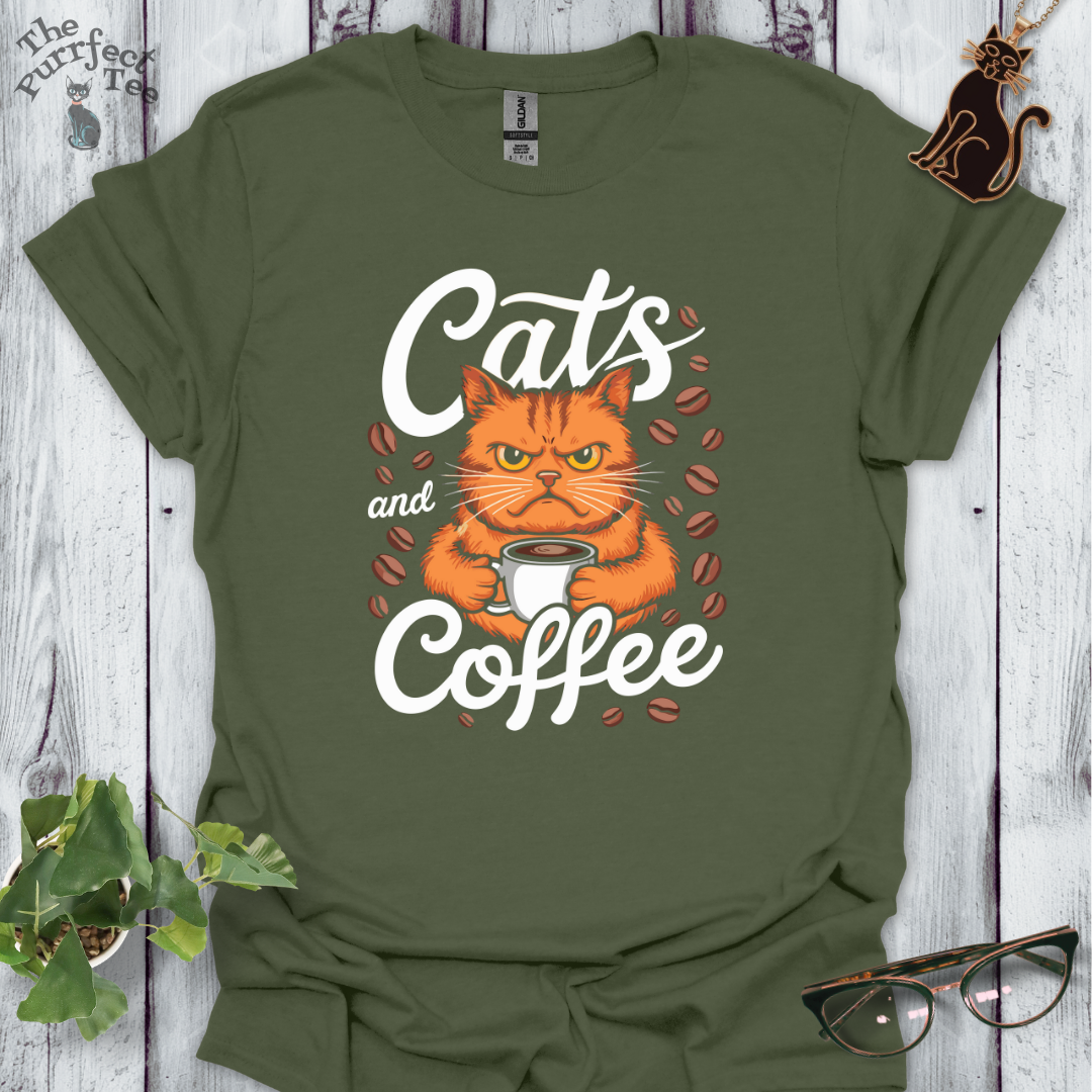 Cats and coffee - grumpy cat