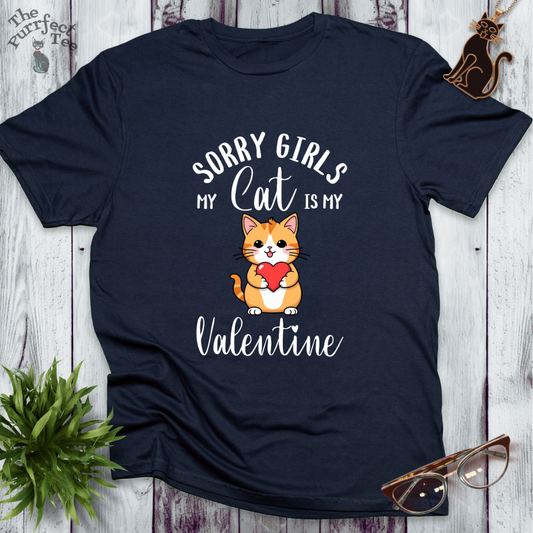 Sorry girls my cat is my valentine - ginger