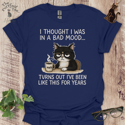 Bad mood cat t-shirt
