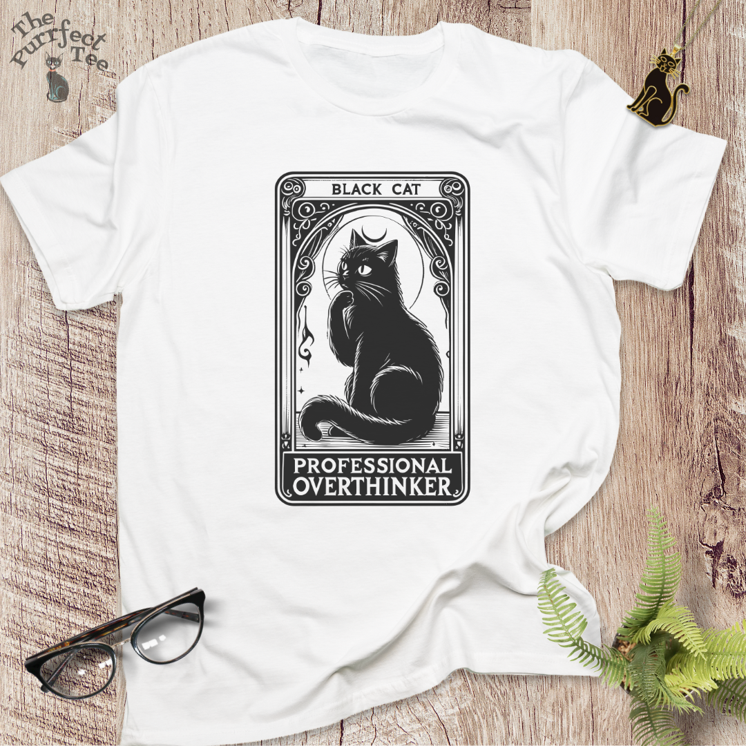 Tarot card overthinker cat t-shirt