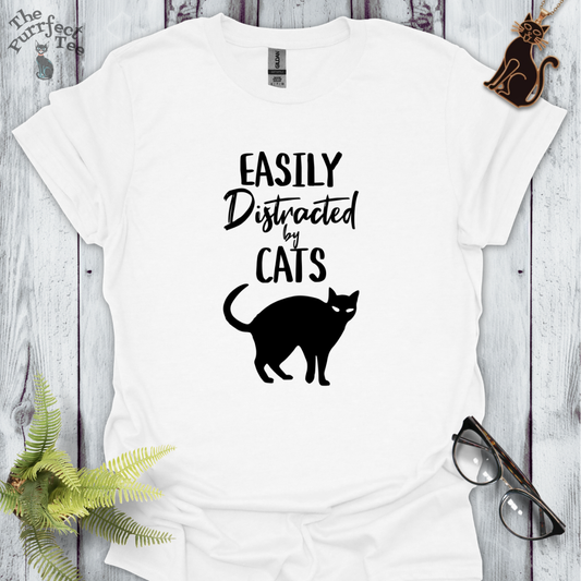 Easily distracted by cats - silhouette